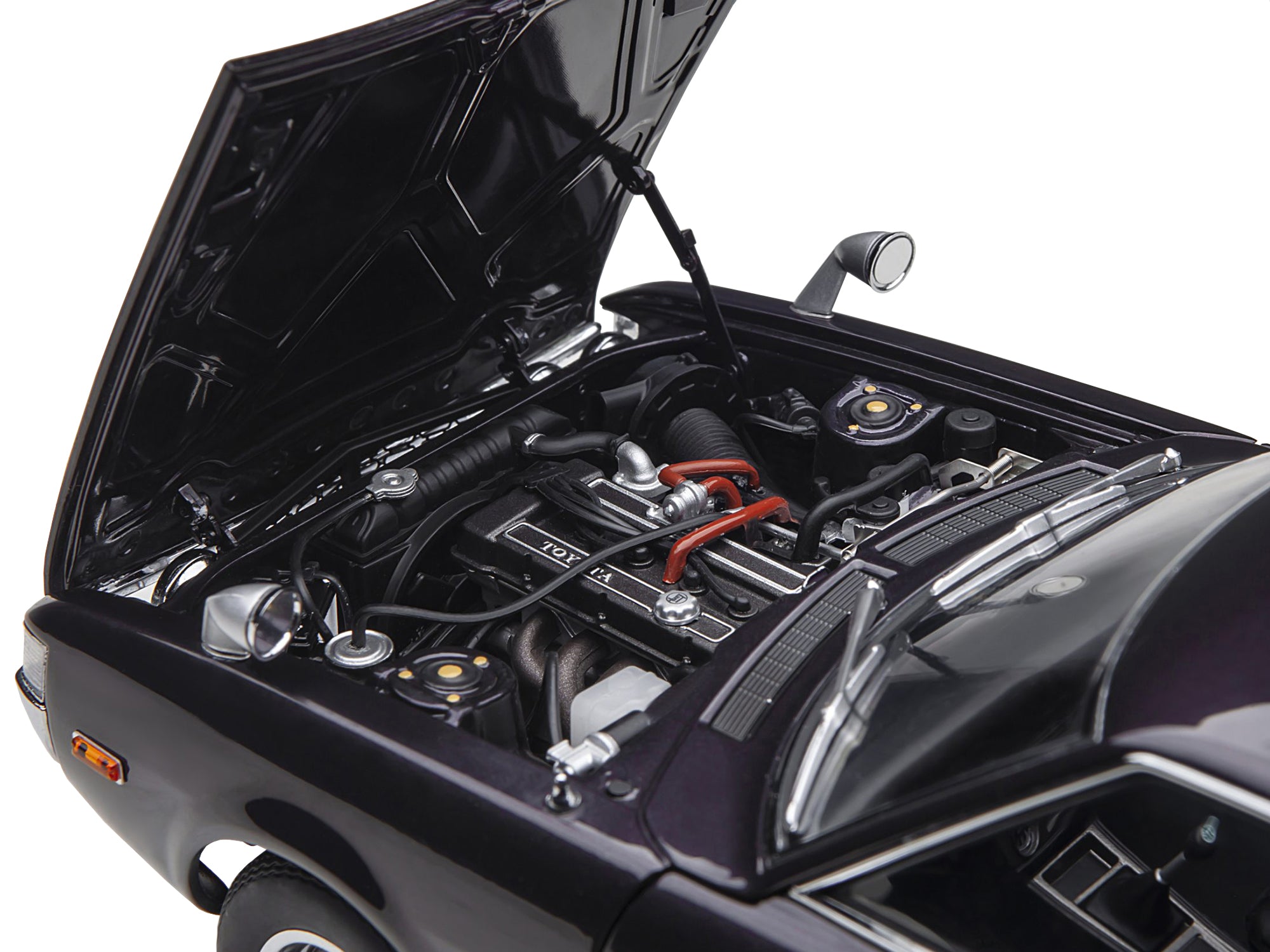 1973 Toyota Celica Liftback 2000GT (RA25) RHD (Right Hand Drive) Dark Purple Metallic 1/18 Model Car by Autoart - image 2