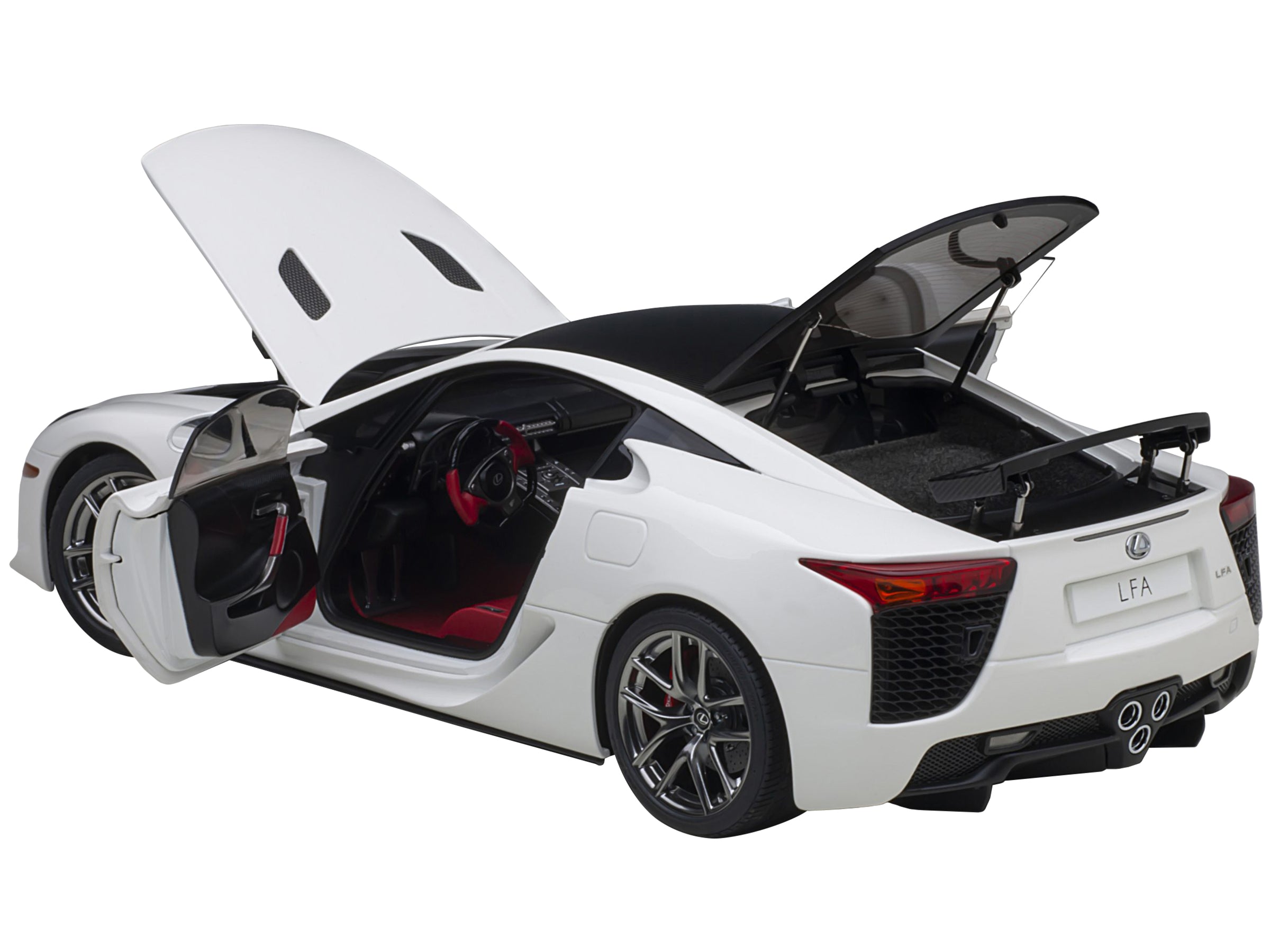 Lexus LFA Whitest White with Carbon Top 1/18 Model Car by Autoart - image 2