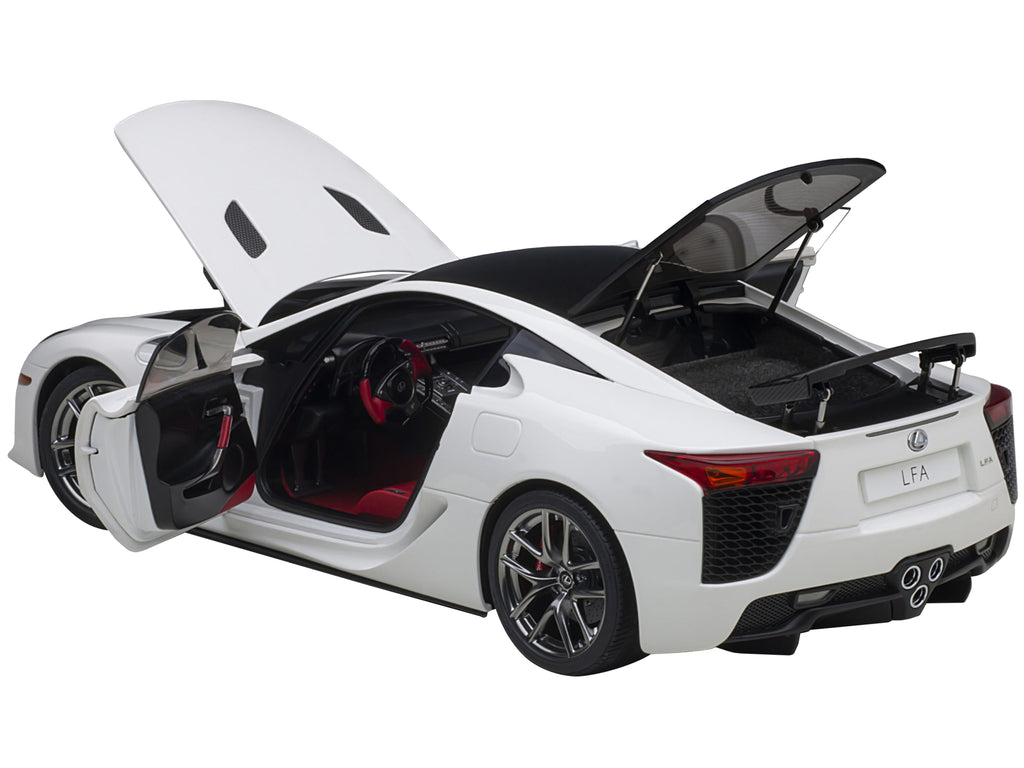 Lexus LFA Whitest White with Carbon Top 1/18 Model Car by Autoart - image 2