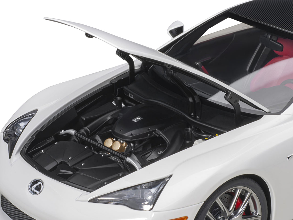 Lexus LFA Whitest White with Carbon Top 1/18 Model Car by Autoart - image 3