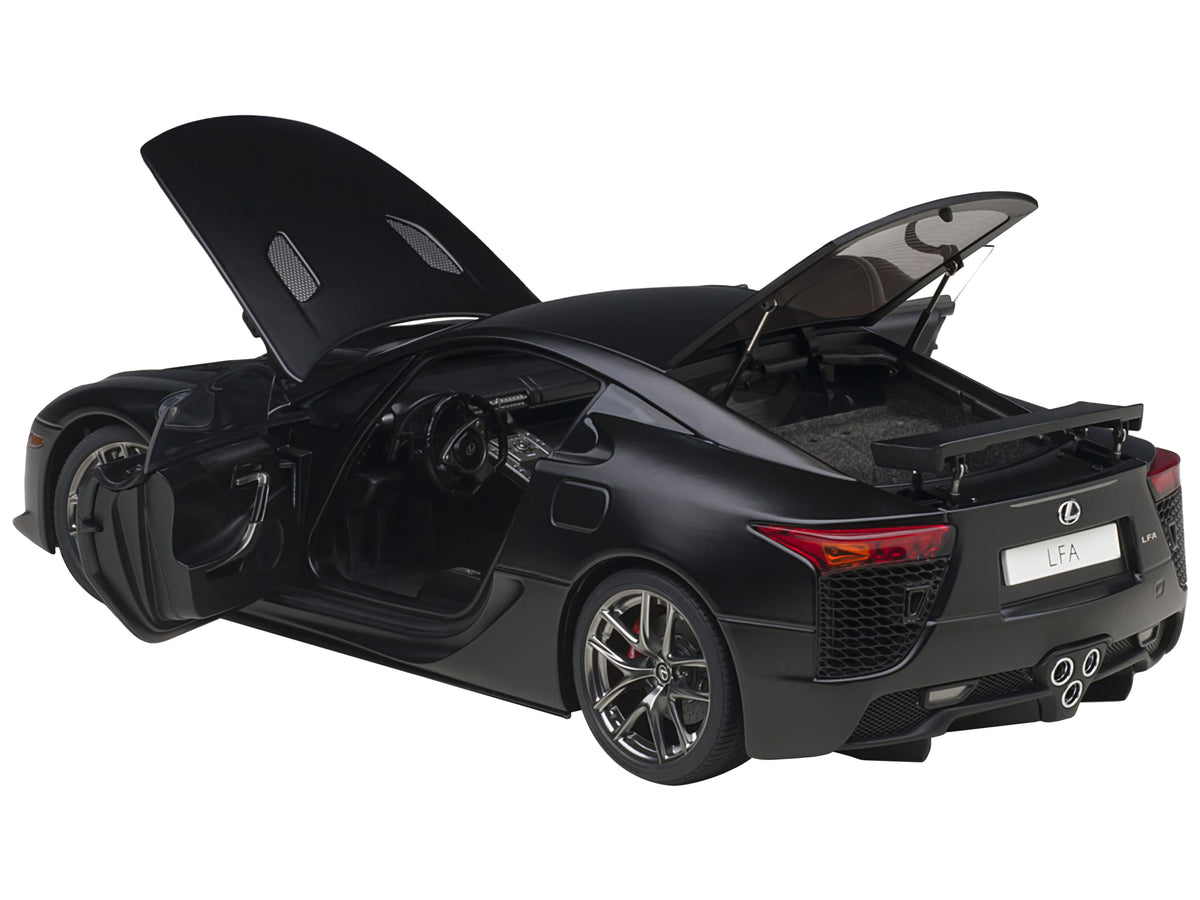 Lexus LFA Matt Black 1/18 Model Car by Autoart - image 2