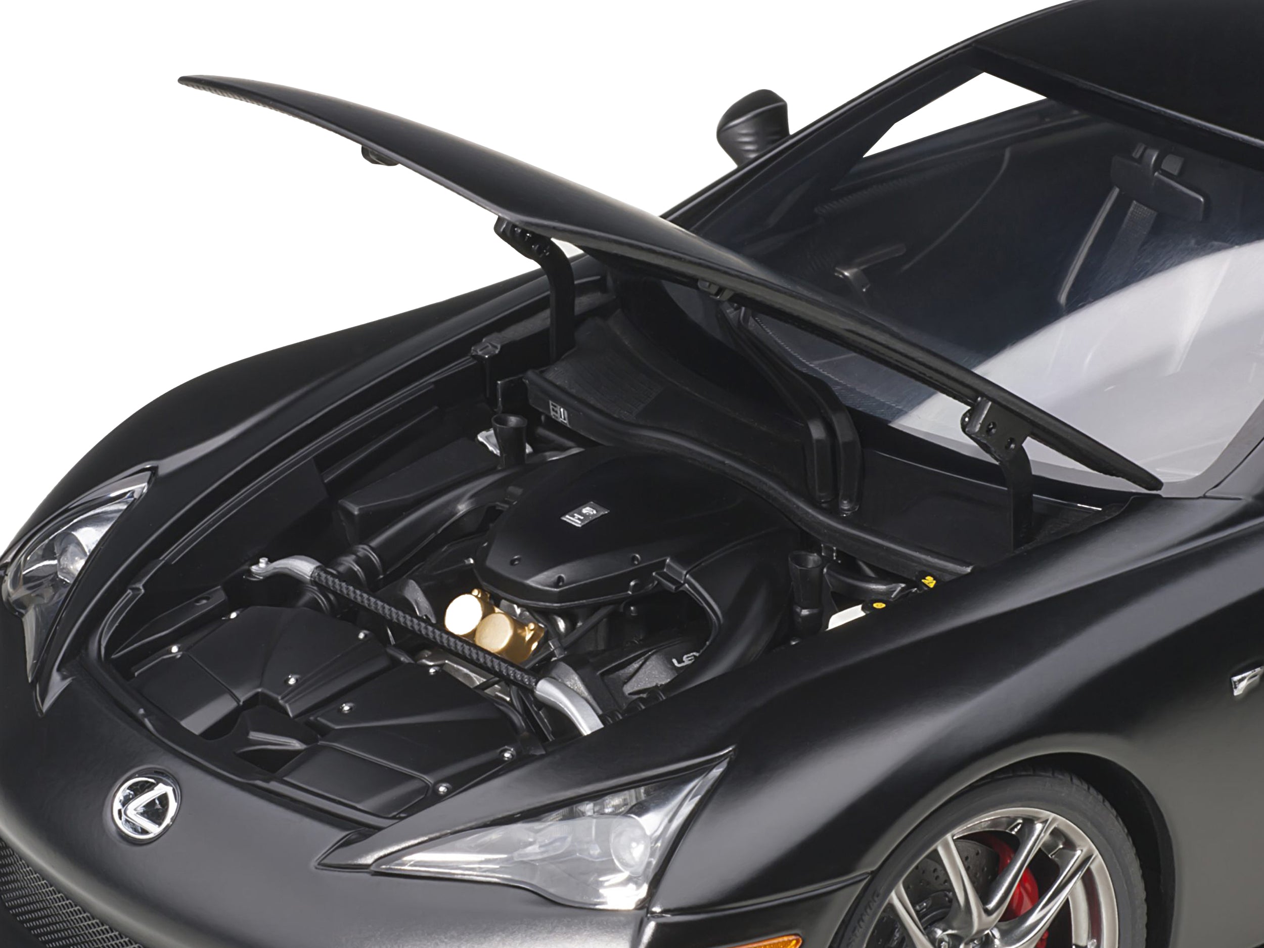Lexus LFA Matt Black 1/18 Model Car by Autoart - image 3