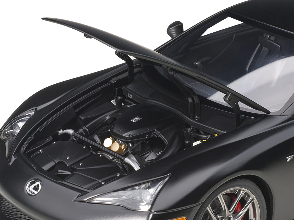 Lexus LFA Matt Black 1/18 Model Car by Autoart - image 3