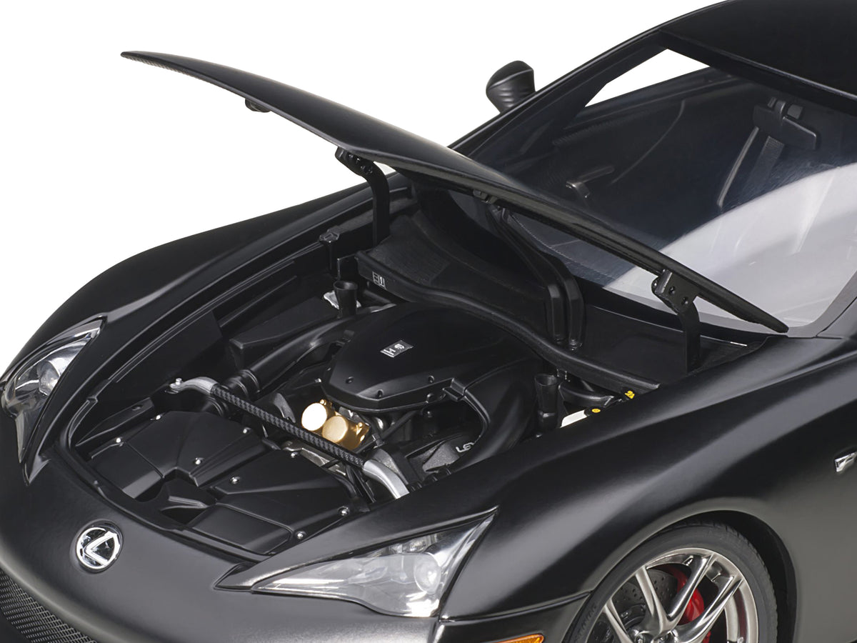 Lexus LFA Matt Black 1/18 Model Car by Autoart - image 3