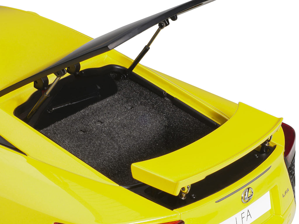 Lexus LFA Pearl Yellow with Red and Black Interior 1/18 Model Car by Autoart - image 4