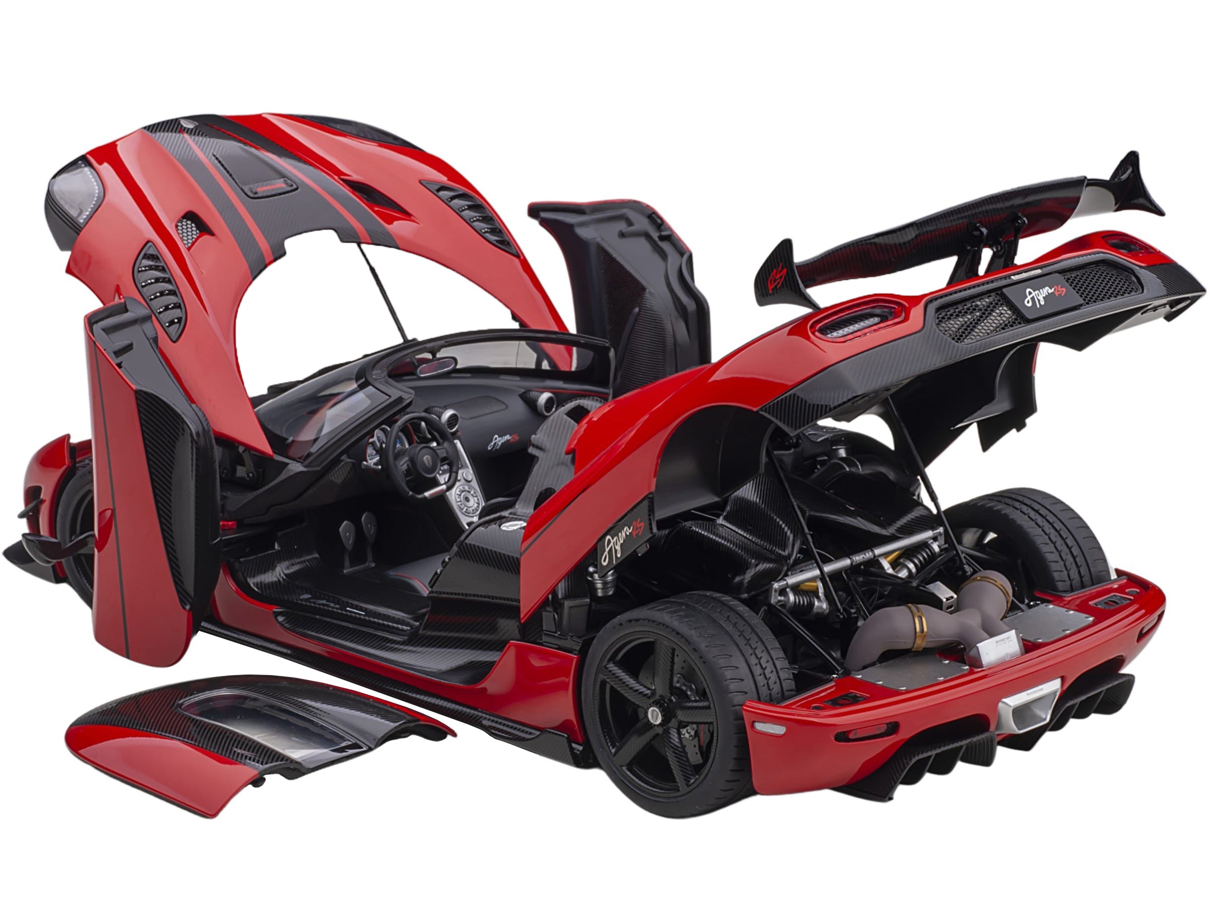 Koenigsegg Agera RS Chili Red with Black Accents 1/18  Model Car by Autoart - image 2