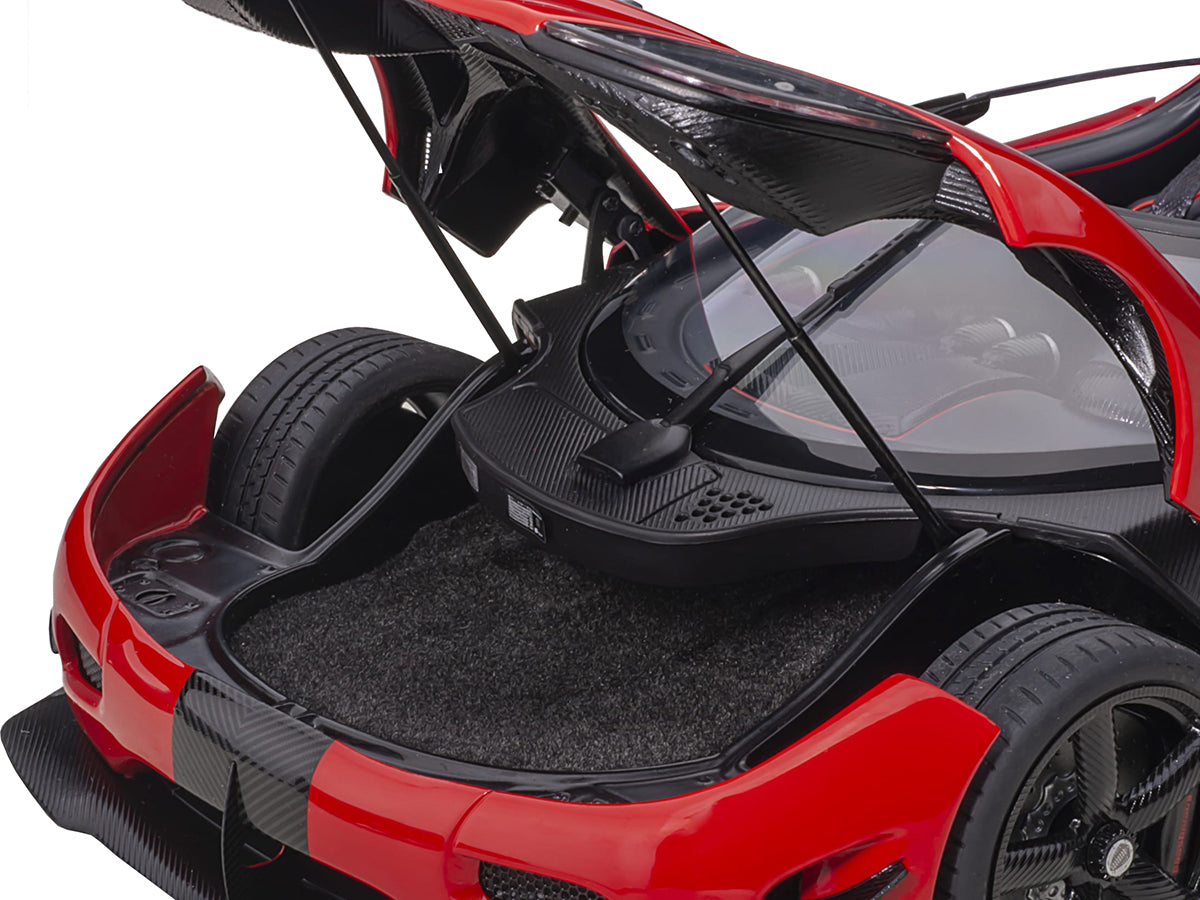 Koenigsegg Agera RS Chili Red with Black Accents 1/18  Model Car by Autoart - image 3