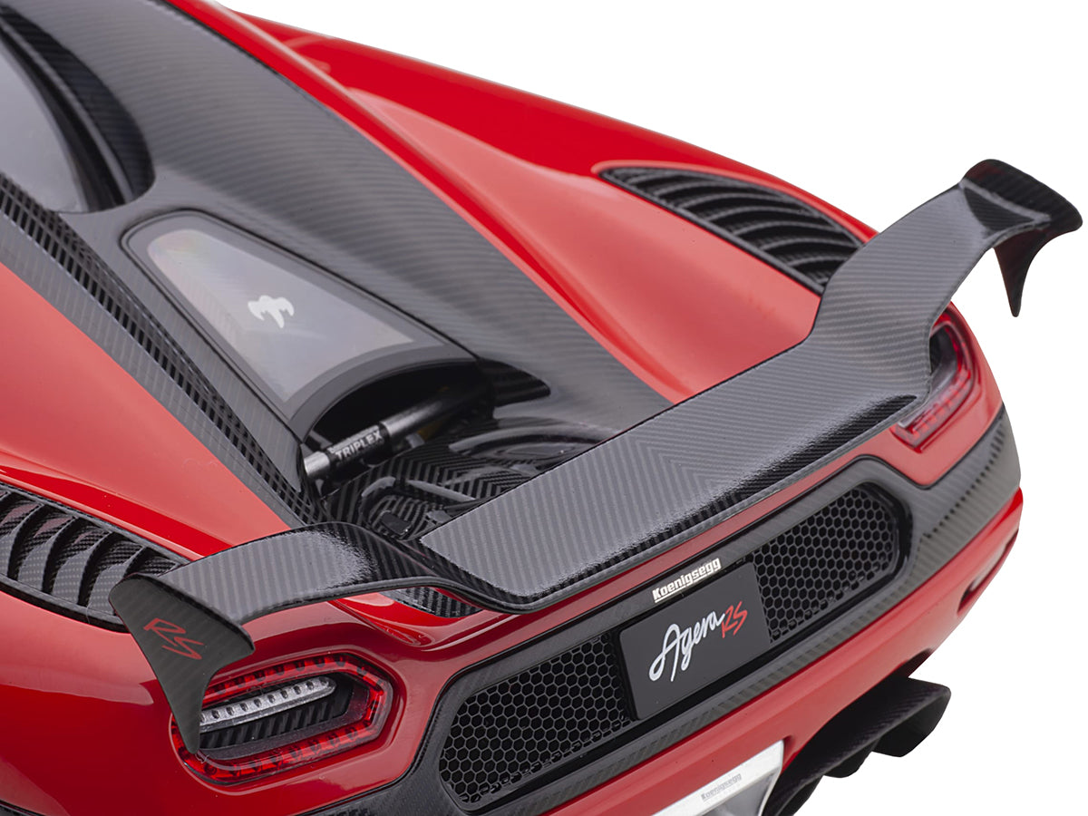 Koenigsegg Agera RS Chili Red with Black Accents 1/18  Model Car by Autoart - image 4