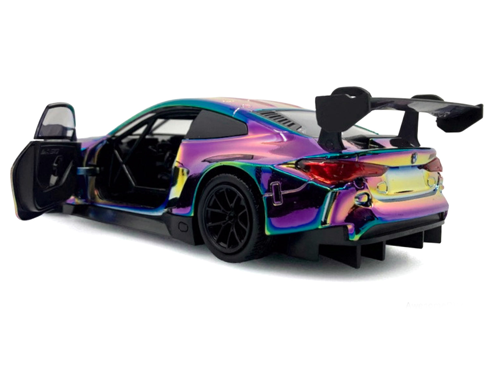 BMW M4 GT3 Chameleon Chrome "Custom Wrap" Series 1/24 Diecast Model Car by Motormax - image 2