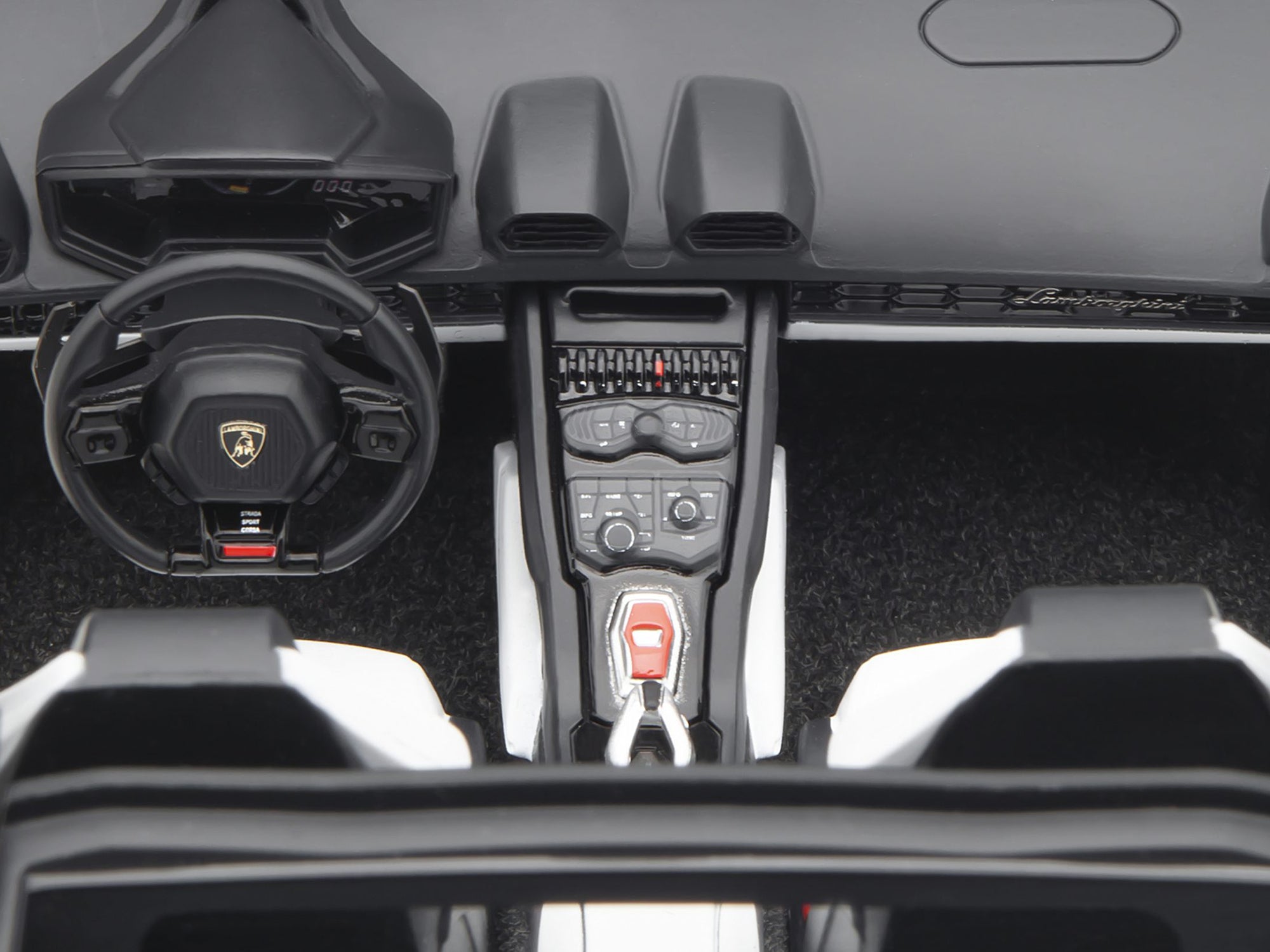 Lamborghini Huracan GT "LB-Silhouette Works" White with Black 1/18 Model Car by Autoart - image 4