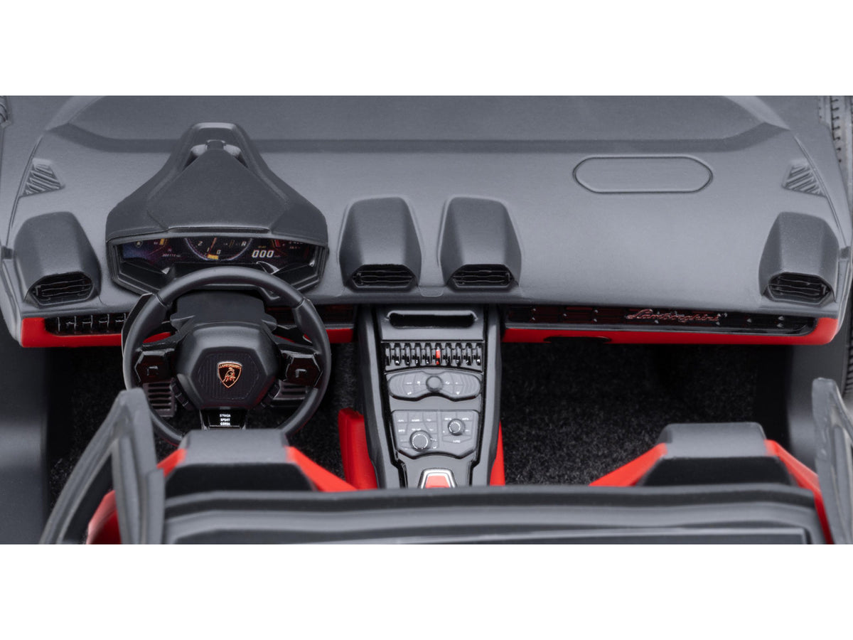 Lamborghini Huracan GT "LB-Silhouette Works" Hyper Red Metallic with Black Top 1/18 Model Car by Autoart - image 3