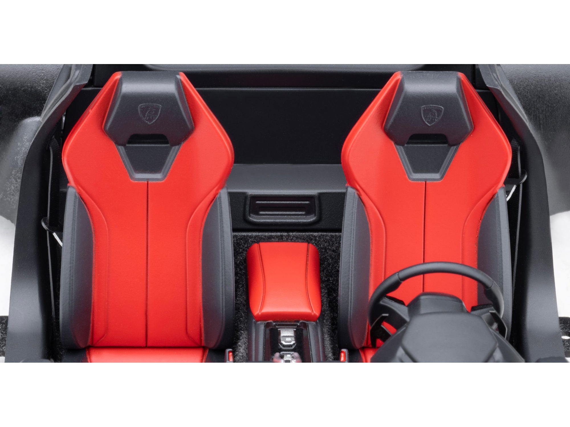Lamborghini Huracan GT "LB-Silhouette Works" Hyper Red Metallic with Black Top 1/18 Model Car by Autoart - image 4