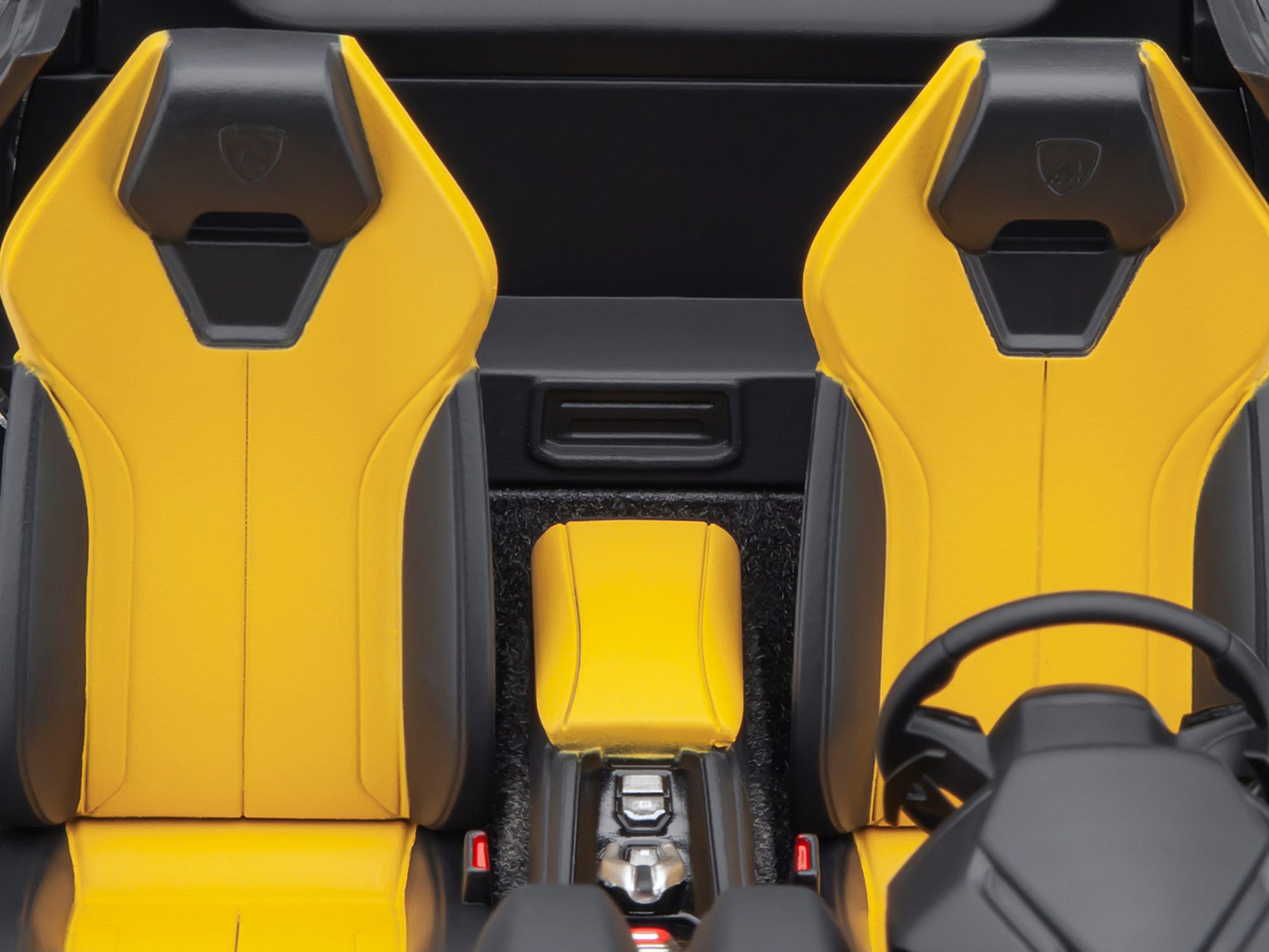 Lamborghini Huracan GT "LB-Silhouette Works" Yellow Metallic with Black Top 1/18 Model Car by Autoart - image 5