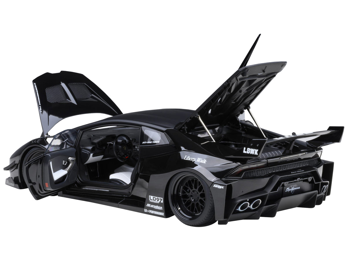 Lamborghini Huracan GT "LB-Silhouette Works" Black 1/18 Model Car by Autoart - image 3