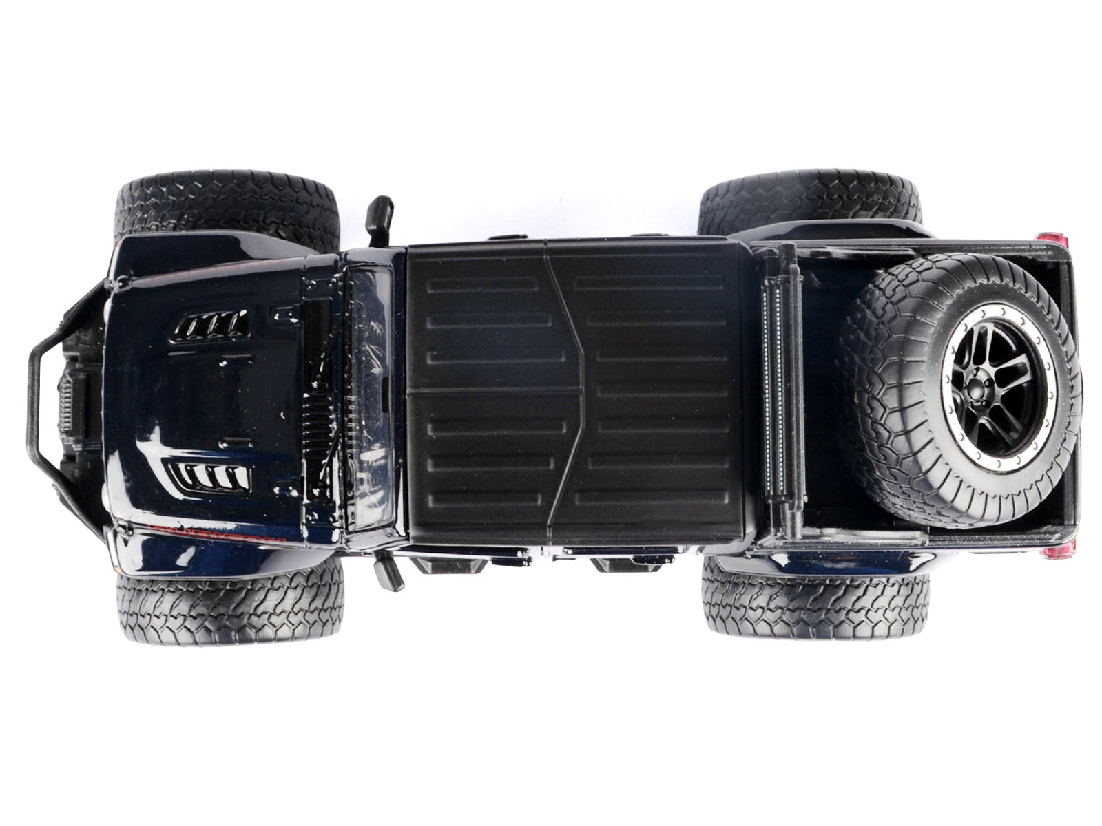 2021 Jeep Gladiator Rubicon Off-Road Pickup Truck Black with Matt Black Top "Off Road" Series 1/27 Diecast Model Car by Motormax - image 3