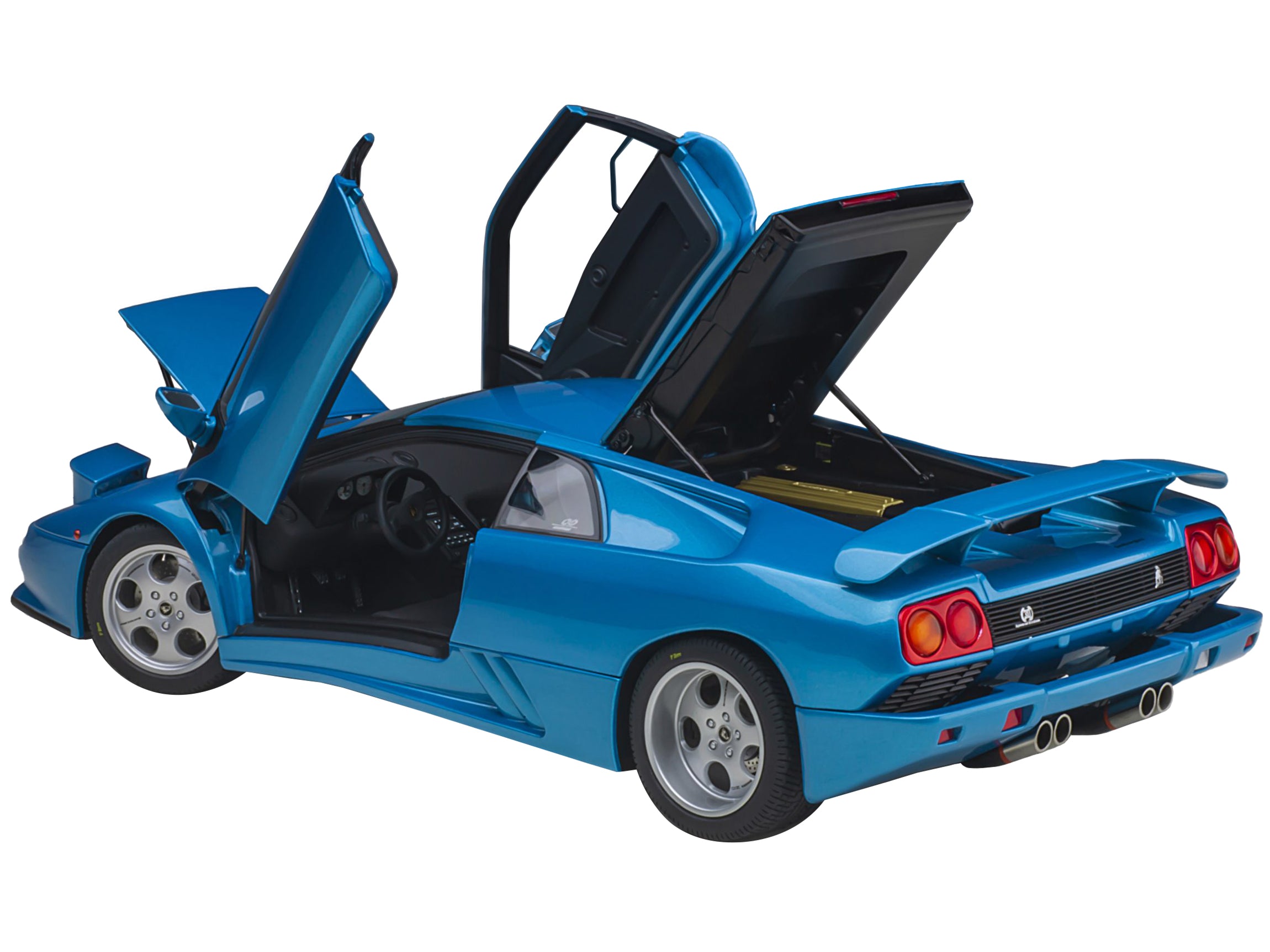 Lamborghini Diablo SE30 Blu Sirena Blue Metallic 1/18 Model Car by Autoart - image 2