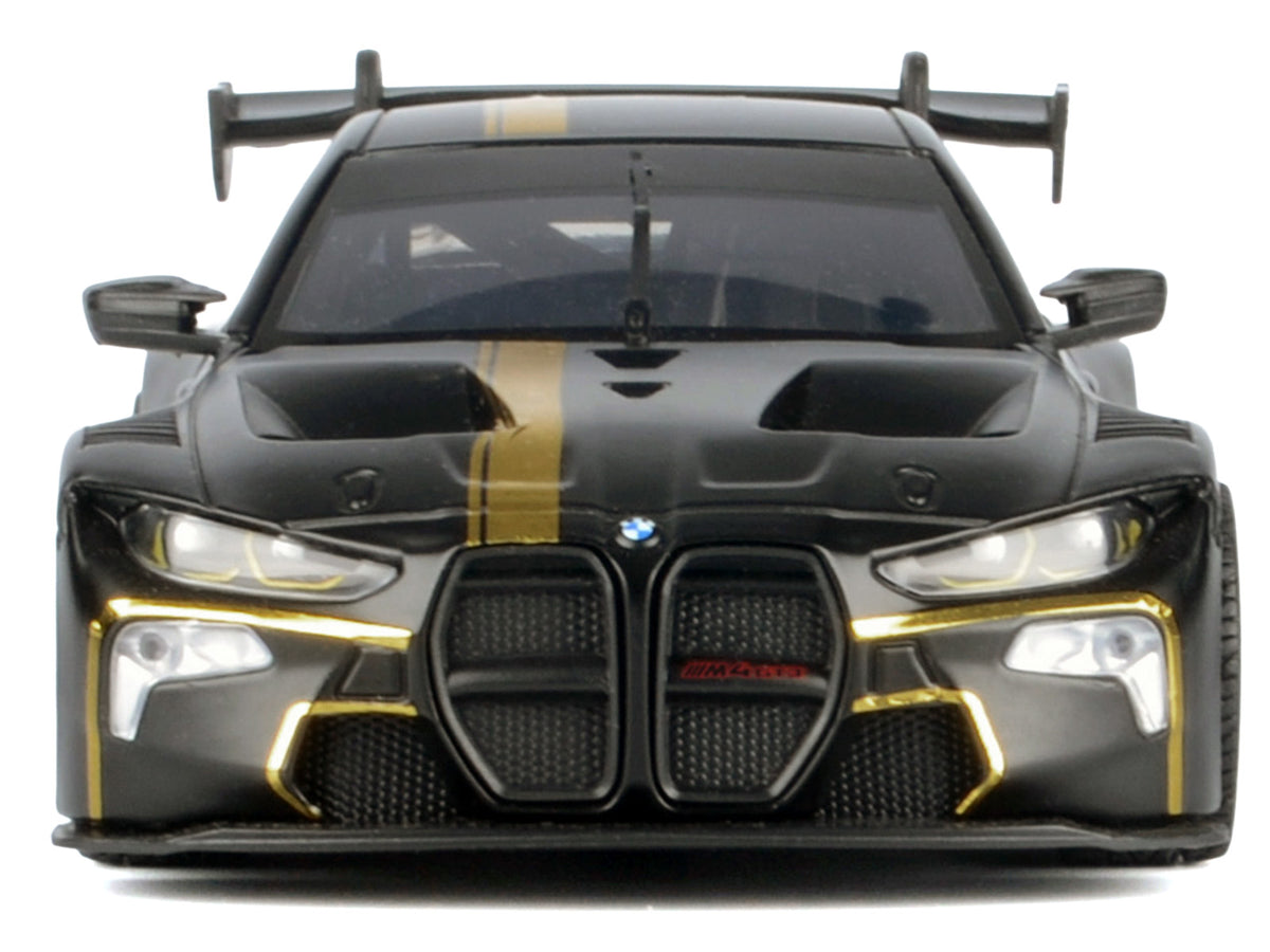 BMW M4 GT3 Matt Black with Gold Stripes "Midnight Eclipse" Series 1/24 Diecast Model Car by Motormax - image 4