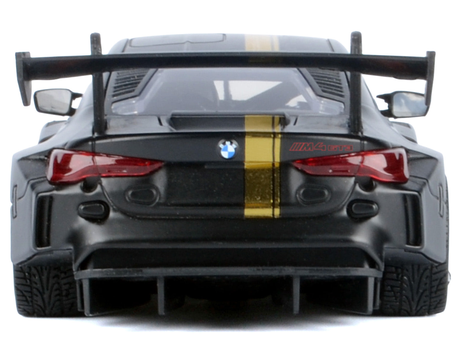 BMW M4 GT3 Matt Black with Gold Stripes "Midnight Eclipse" Series 1/24 Diecast Model Car by Motormax - image 3