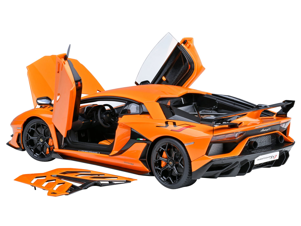 Lamborghini Aventador SVJ Arancio Atlas Pearl Orange 1/18 Model Car by Autoart - image 2