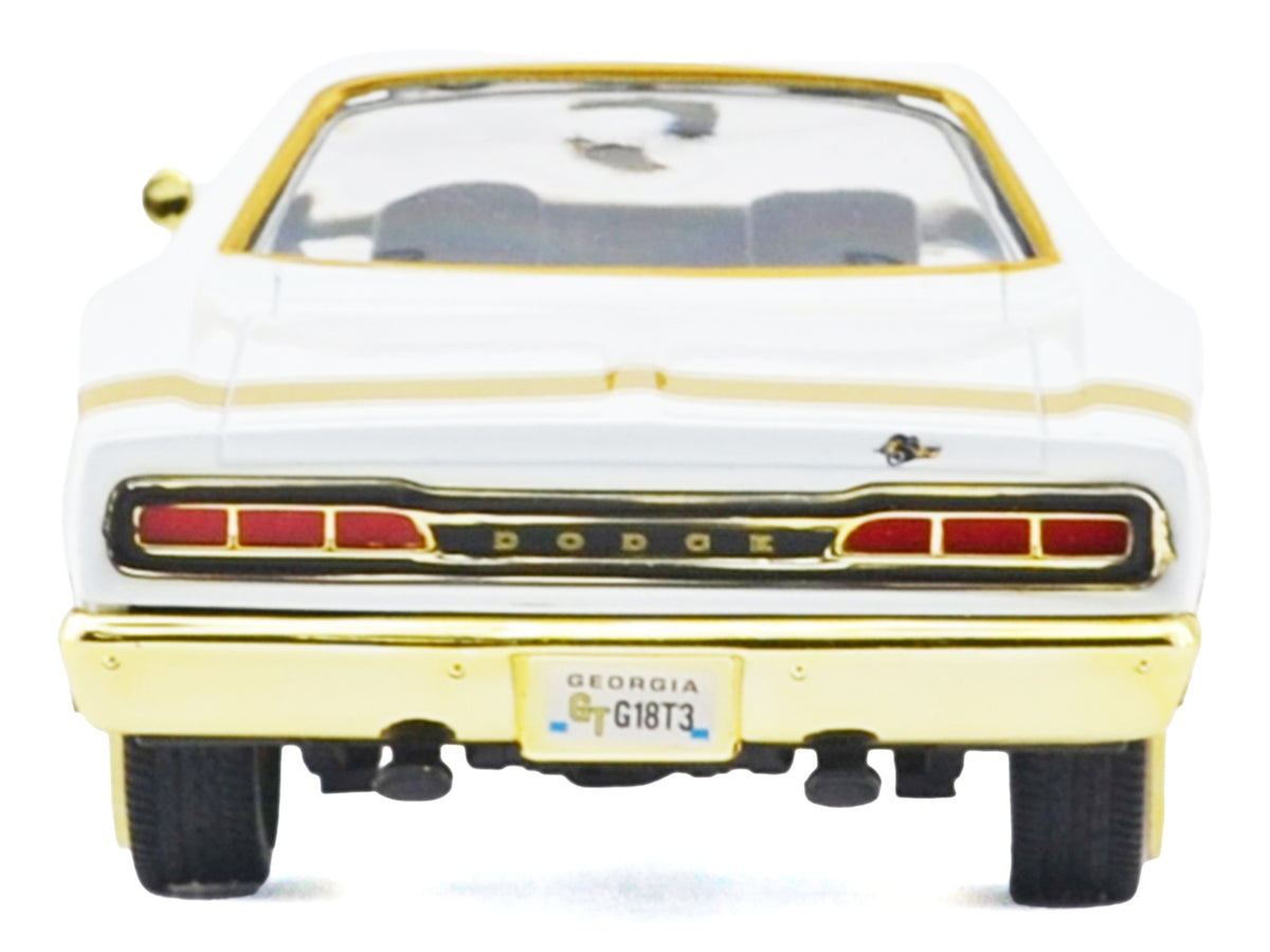 1969 Dodge Coronet Super Bee White Metallic with Gold Accents "Luxe Legends" Series 1/24 Diecast Model Car by Motormax