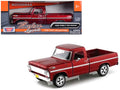 1969 Ford F-100 Pickup Truck Burgundy 1/24 Diecast Model Car by Motormax