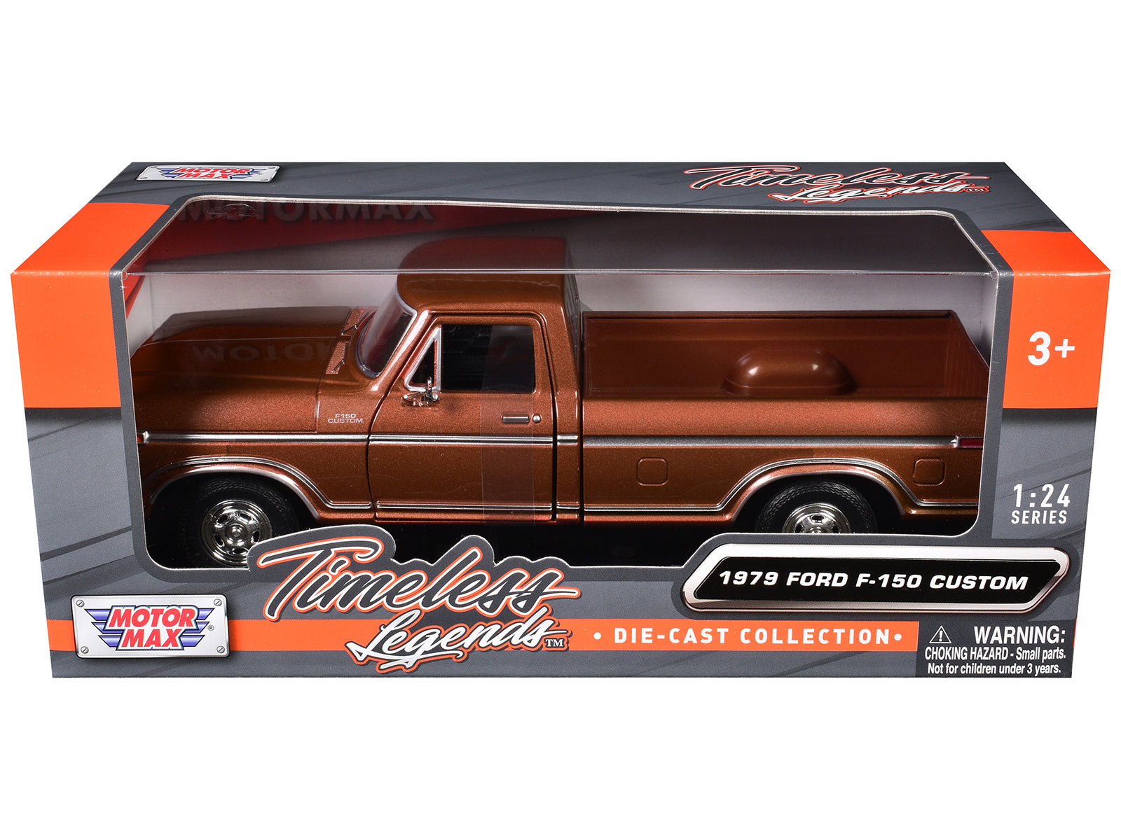 1979 Ford F-150 Pickup Truck Brown 1/24 Diecast Model Car by Motormax - image 3