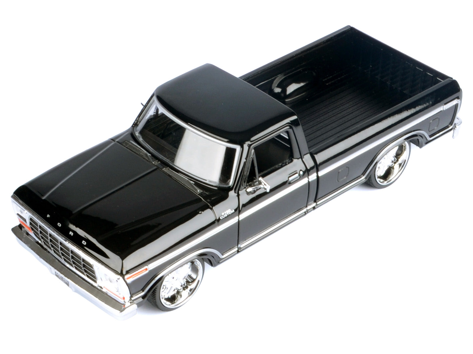 1979 Ford F-150 Custom Pickup Truck Black "Maxx Design" Series 1/24 Diecast Model Car by Motormax - image 3