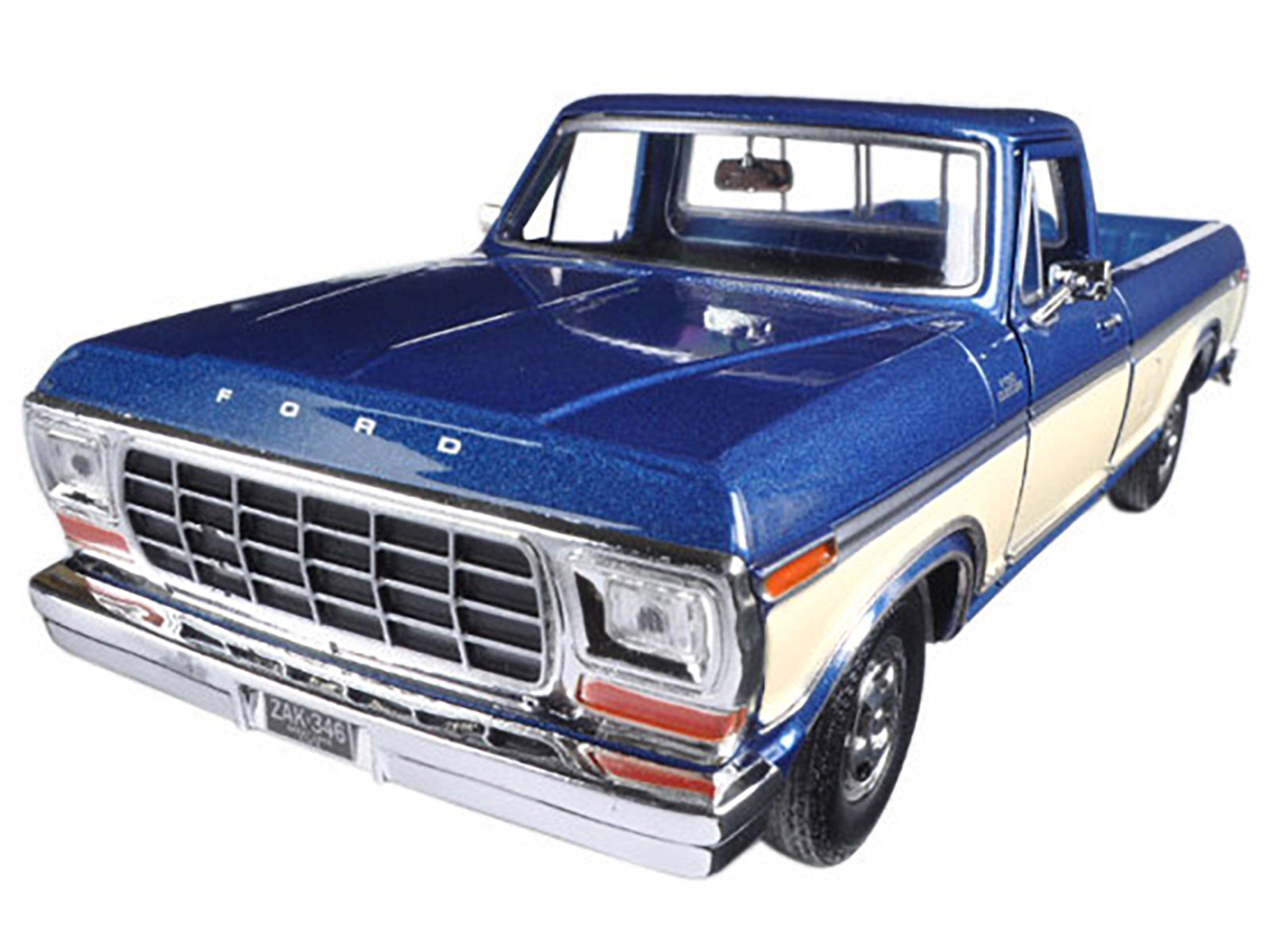 1979 Ford F-150 Pickup Truck 2 Tone Blue/Cream 1/24 Diecast Model Car by Motormax - image 2