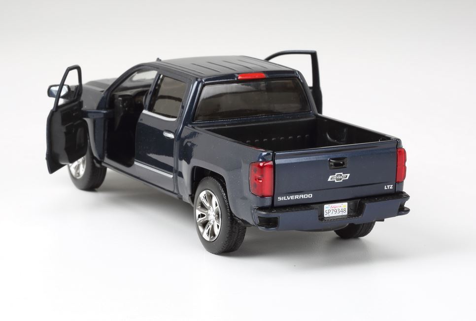 2018 Chevrolet Silverado LTZ Pickup Truck Centennial Edition Blue Metallic "100 Years Anniversary" 1/27 Diecast Model Car by Motormax - image 2