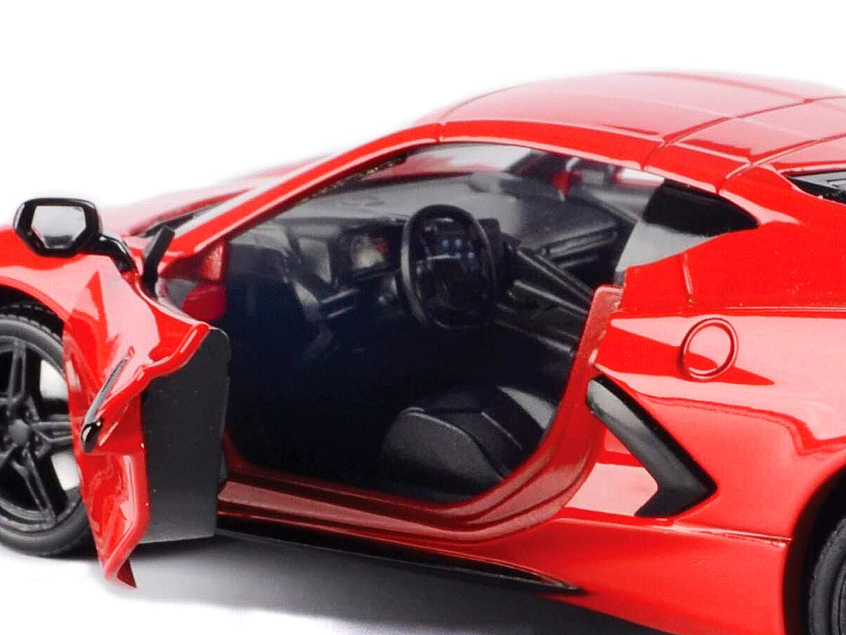 2020 Chevrolet Corvette C8 Stingray Red "Timeless Legends" 1/24 Diecast Model Car by Motormax - image 2