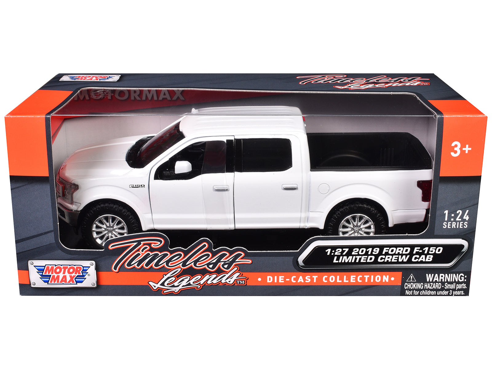 2019 Ford F-150 Limited Crew Cab Pickup Truck White 1/27 Diecast Model Car by Motormax - image 3