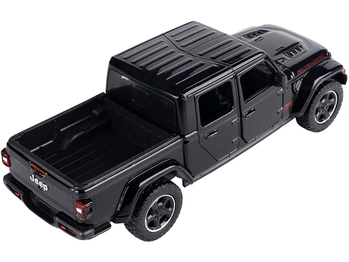 2021 Jeep Gladiator Rubicon (Closed Top) Pickup Truck Black 1/24-1/27 Diecast Model Car by Motormax - image 2