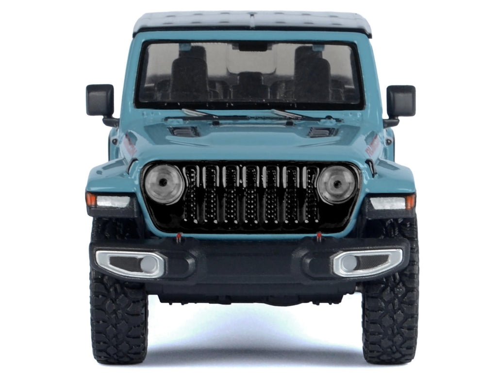 2021 Jeep Gladiator Rubicon (Closed Top) Pickup Truck Blue with Black Top 1/27 Diecast Model Car by Motormax - image 3