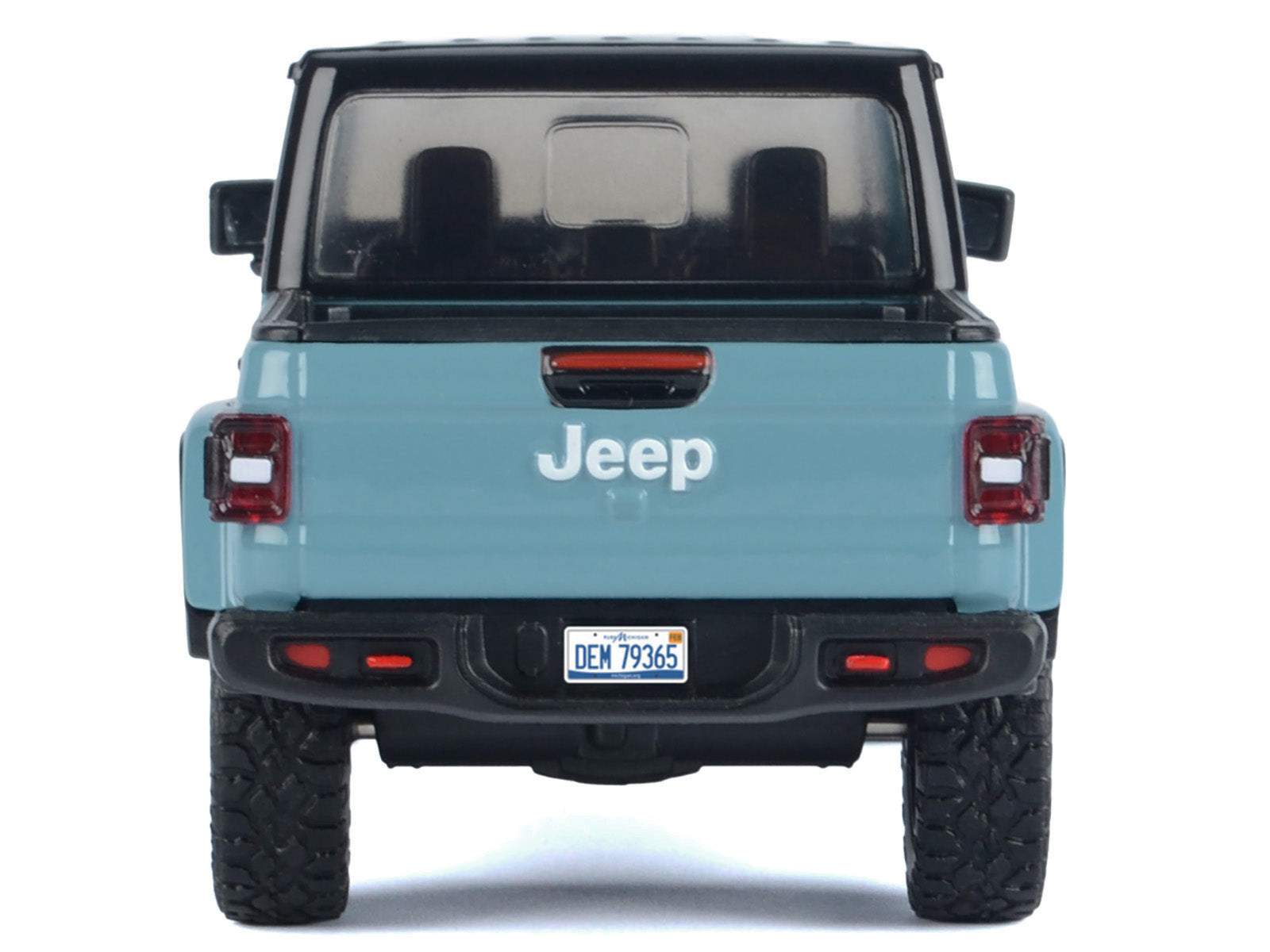 2021 Jeep Gladiator Rubicon (Closed Top) Pickup Truck Blue with Black Top 1/27 Diecast Model Car by Motormax - image 4