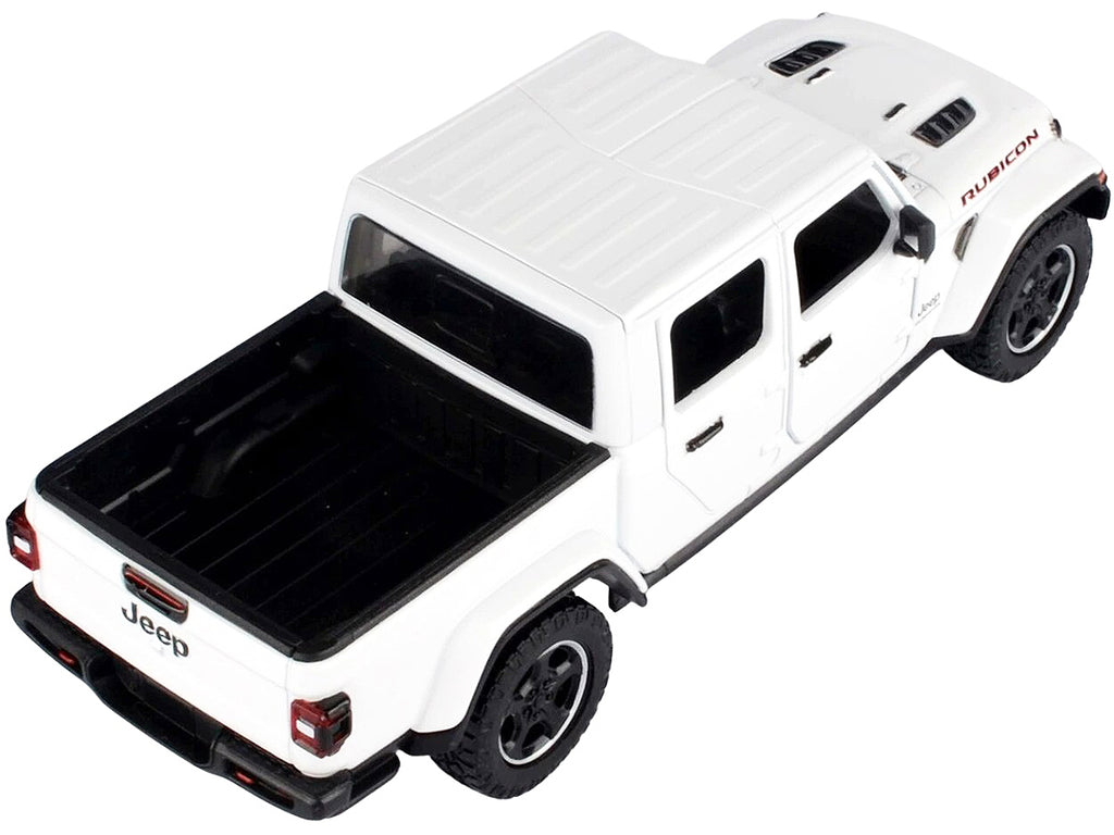 2021 Jeep Gladiator Rubicon (Closed Top) Pickup Truck White 1/24-1/27 Diecast Model Car by Motormax - image 2