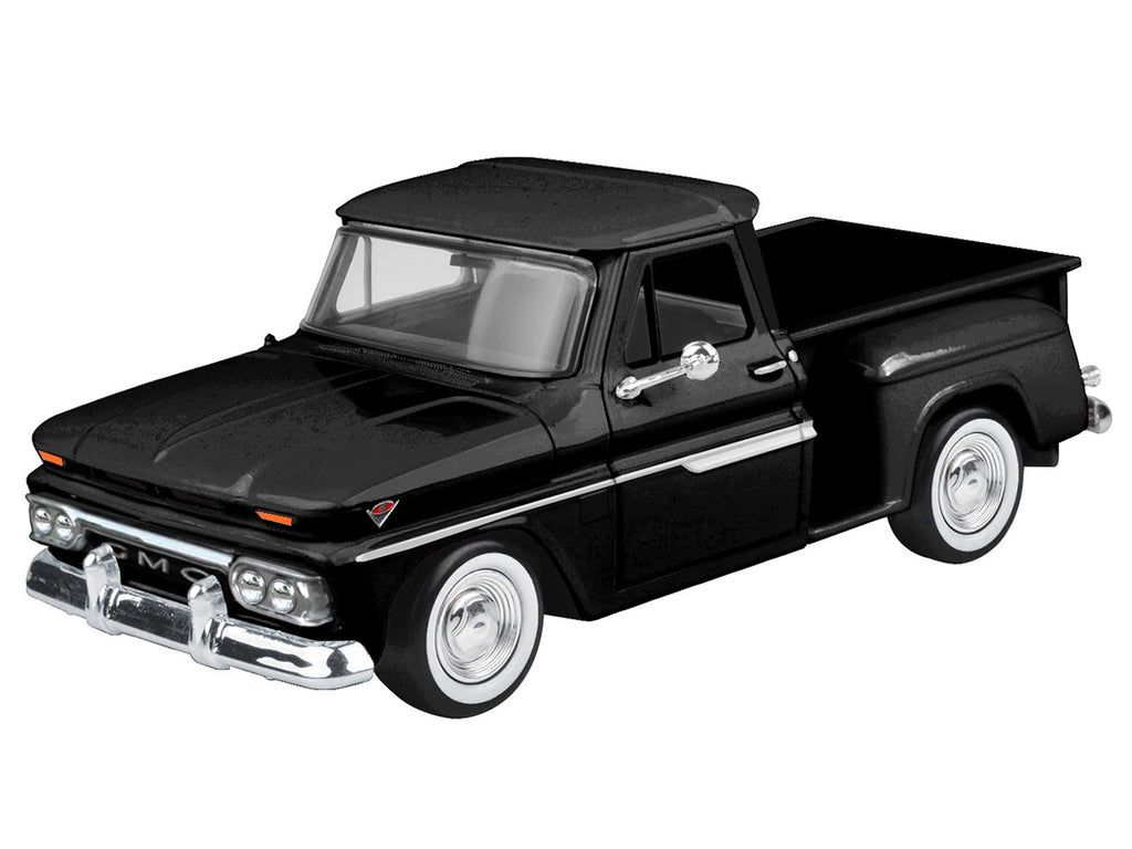 1966 GMC C1000 Fenderside Pickup Truck Black "Timeless Legends" Series 1/24 Diecast Model Car by Motormax - image 2