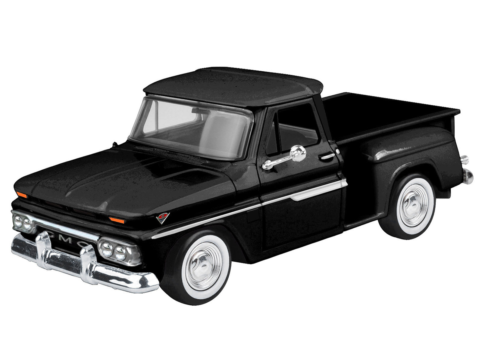 1966 GMC C1000 Fenderside Pickup Truck Black "Timeless Legends" Series 1/24 Diecast Model Car by Motormax - image 2