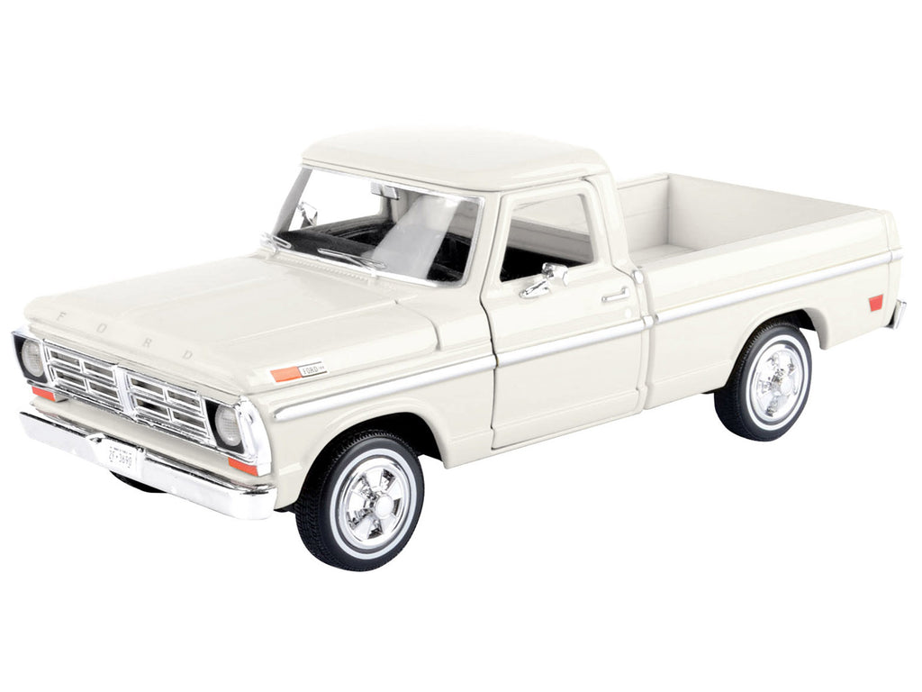 1972 Ford F-100 Pickup Truck Cream "Timeless Legends" Series 1/24 Diecast Model Car by Motormax - image 2