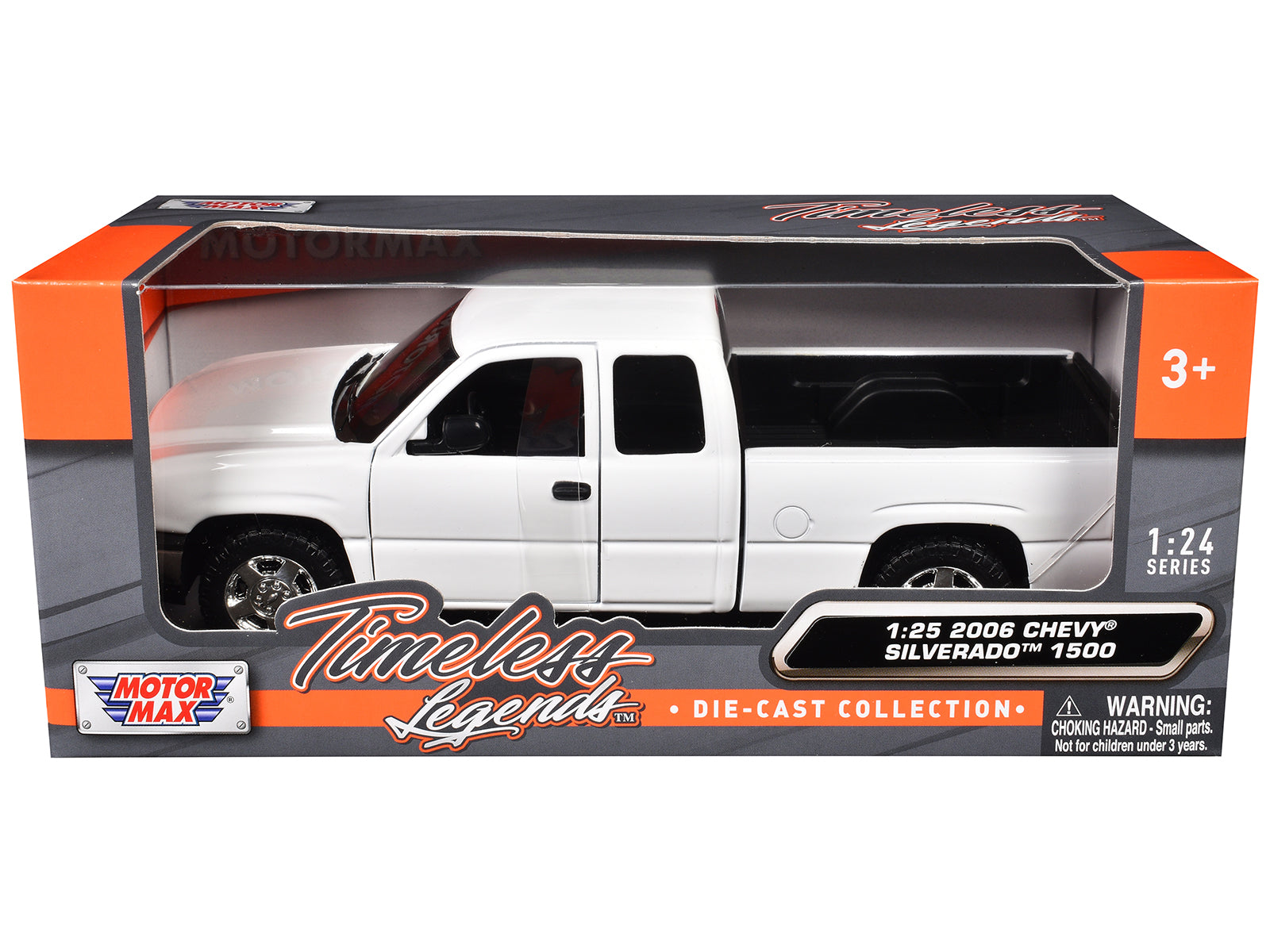 2006 Chevrolet Silverado 1500 Pickup Truck White "Timeless Legends" Series 1/25 Diecast Model Car by Motormax - image 3