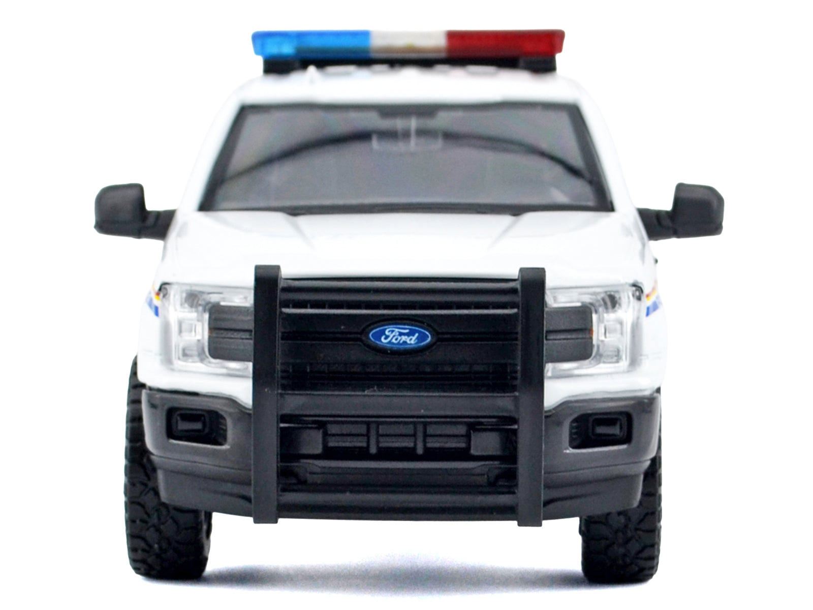 2019 Ford F-150 Lariat Crew Cab Pickup Truck "Royal Canadian Mounted Police" White with Flashing Light Bar and Front and Rear Lights and Sounds "Law Enforcement and Public Service" Series 1/27 Diecast Model Car by Motormax