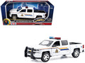 2017 Chevrolet Silverado 1500 LT Z71 Crew Cab Pickup Truck "Royal Canadian Mounted Police" White with Flashing Light Bar and Front and Rear Lights and Sounds "Law Enforcement and Public Service" Series 1/27 Diecast Model Car by Motormax