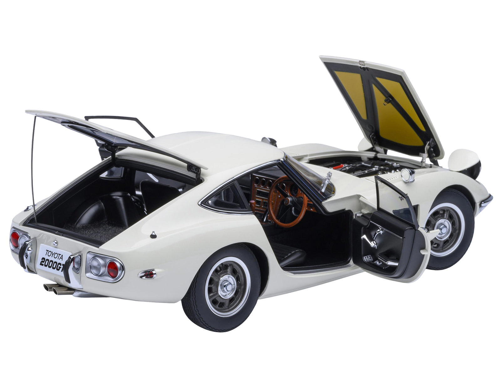 1967 Toyota 2000GT RHD (Right Hand Drive) White 1/18 Model Car by Autoart - image 2