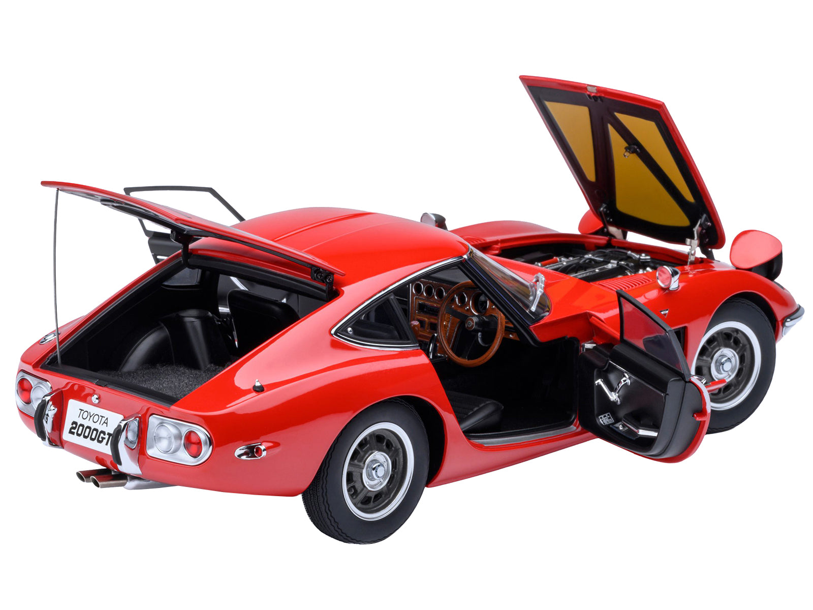 1967 Toyota 2000GT RHD (Right Hand Drive) Red 1/18 Model Car by Autoart - image 2
