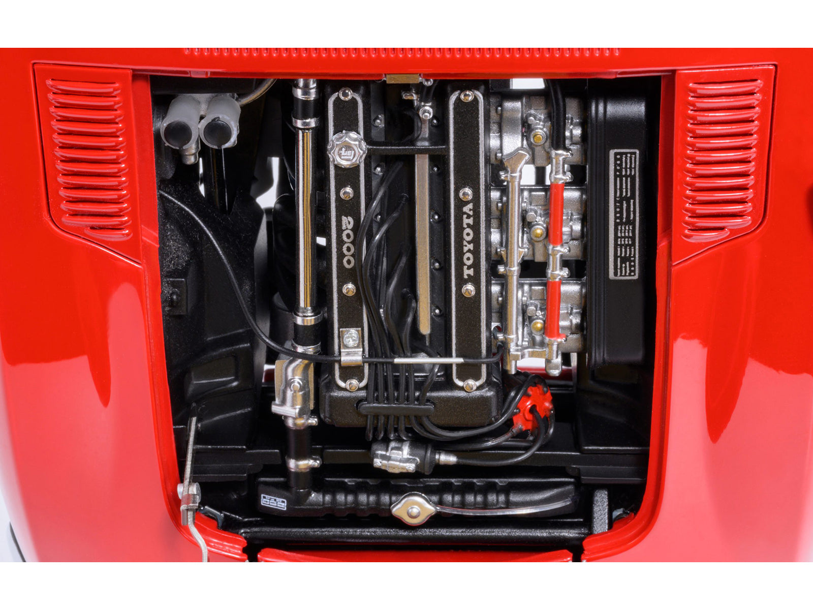 1967 Toyota 2000GT RHD (Right Hand Drive) Red 1/18 Model Car by Autoart - image 3