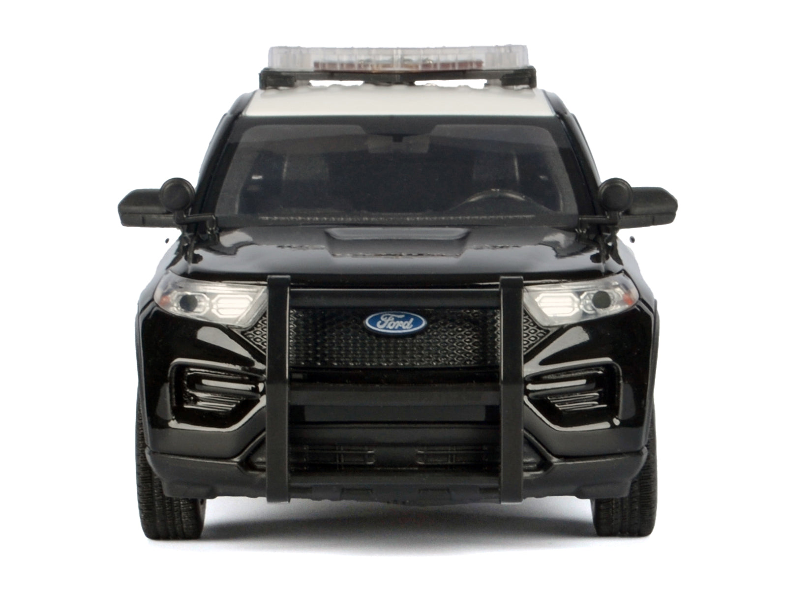 2022 Ford Police Interceptor Utility Black and White "Los Angeles Police Department (LAPD)" with Flashing Light Bar and Front and Rear Lights and Sounds 1/24 Diecast Model Car by Motormax - image 3