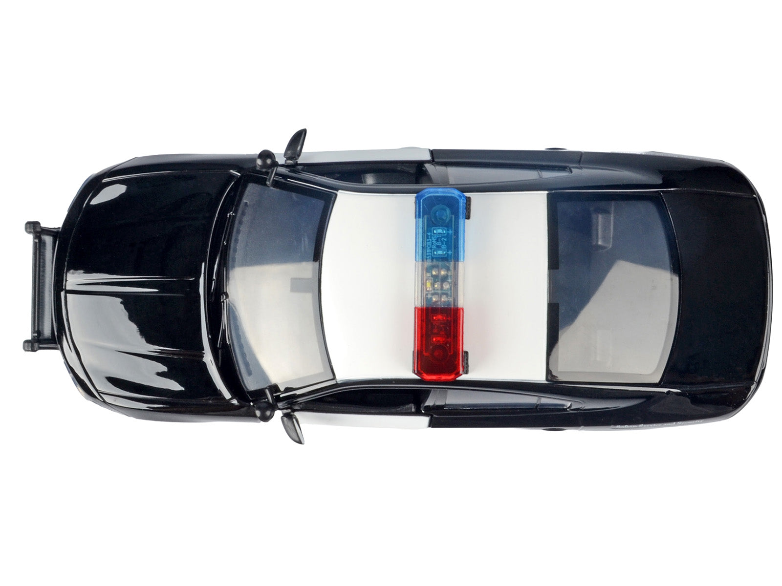 2023 Dodge Charger Pursuit Police Car "California Highway Patrol (CHP)" Black and White with Flashing Light Bar and Front and Rear Lights and Sounds 1/24 Diecast Model Car by Motormax - image 5