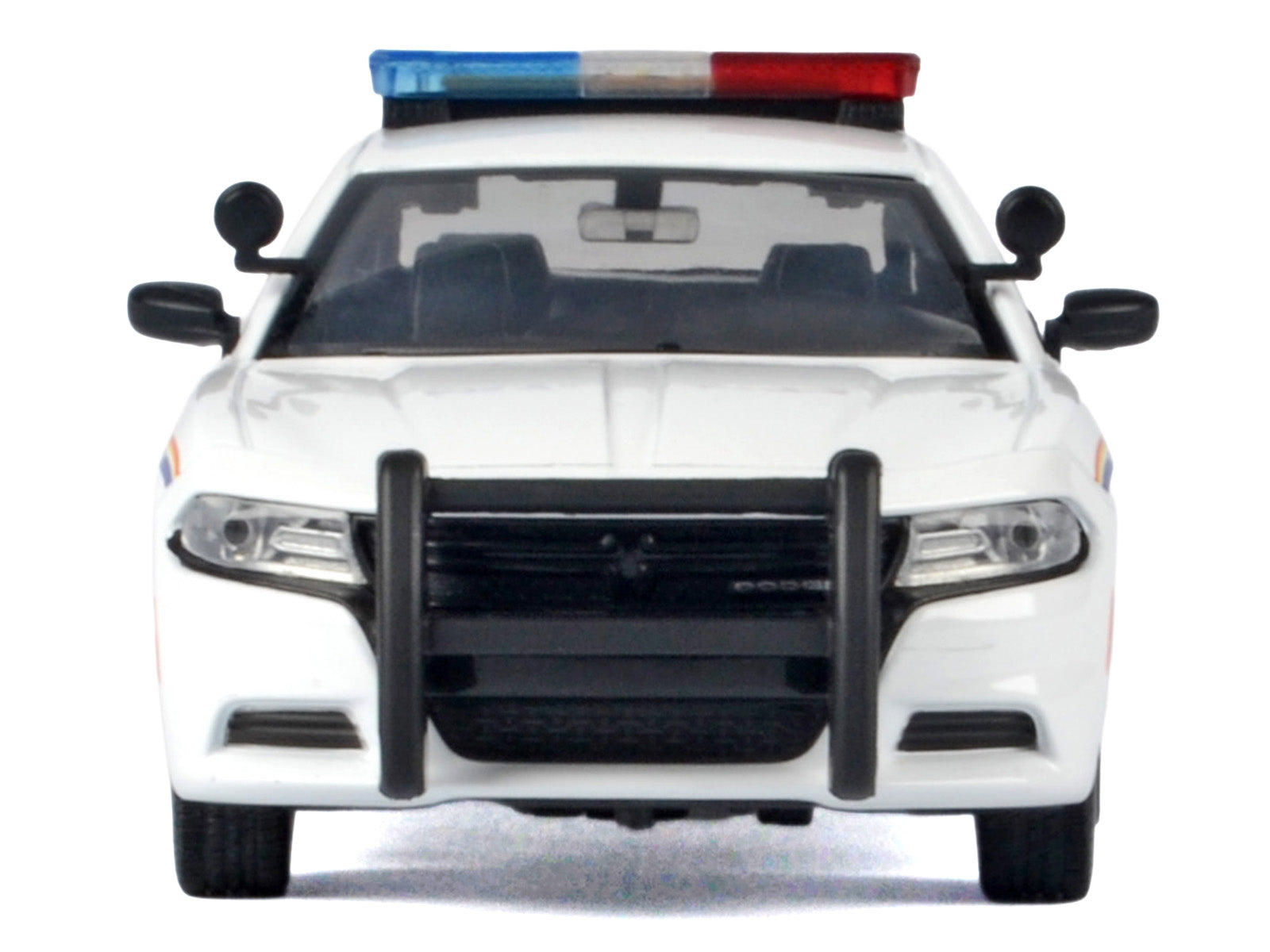 2023 Dodge Charger Pursuit Police Car "Royal Canadian Mounted Police (RCMP)" White with Flashing Light Bar and Front and Rear Lights and Sound 1/24 Diecast Model Car by Motormax - image 3