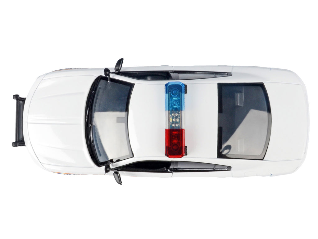2023 Dodge Charger Pursuit Police Car "Royal Canadian Mounted Police (RCMP)" White with Flashing Light Bar and Front and Rear Lights and Sound 1/24 Diecast Model Car by Motormax - image 5