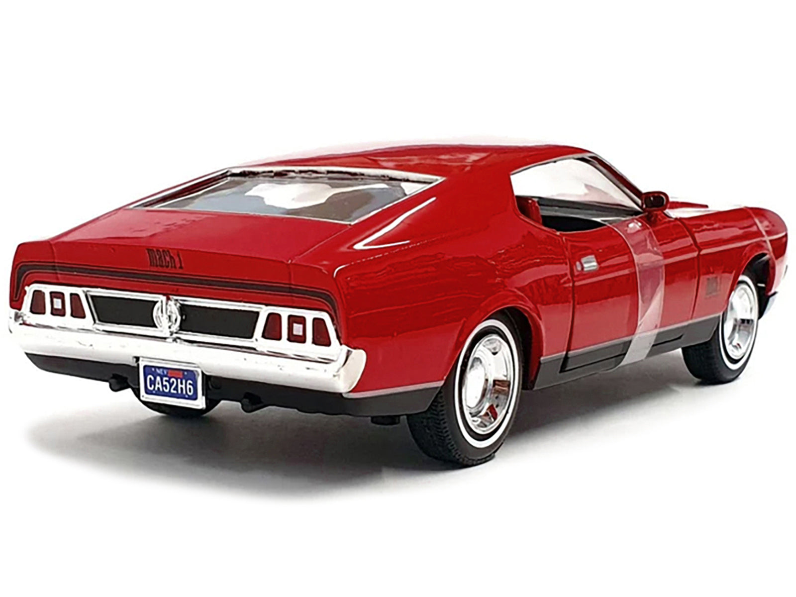 1971 Ford Mustang Mach 1 Red James Bond 007 "Diamonds are Forever" (1971) Movie "James Bond Collection" Series 1/24 Diecast Model Car by Motormax - image 3