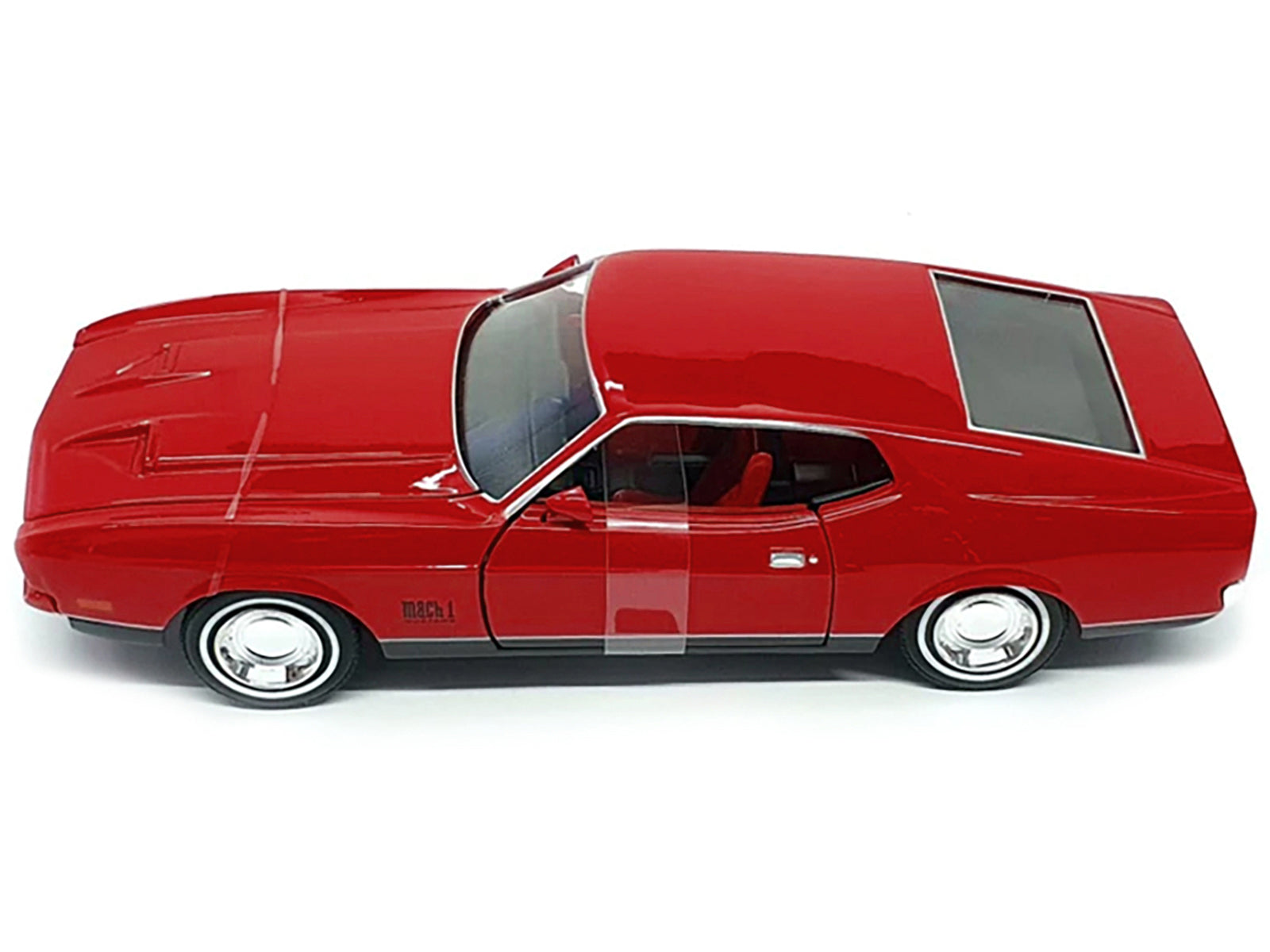 1971 Ford Mustang Mach 1 Red James Bond 007 "Diamonds are Forever" (1971) Movie "James Bond Collection" Series 1/24 Diecast Model Car by Motormax - image 4